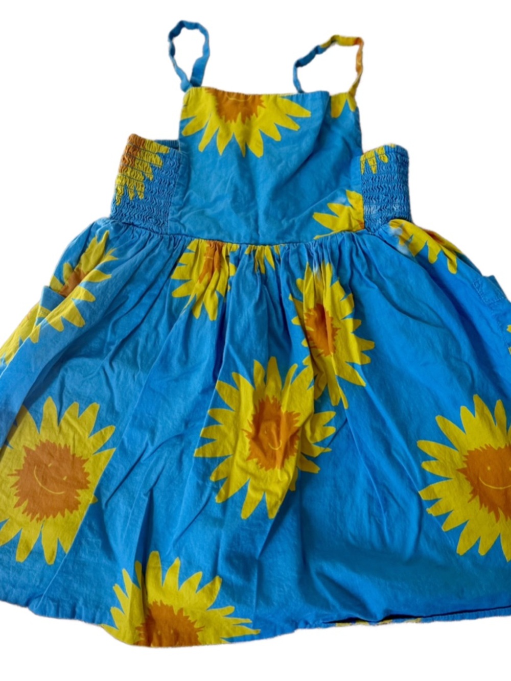 Stella McCartney Kids Blue Sunflower Print Sundress